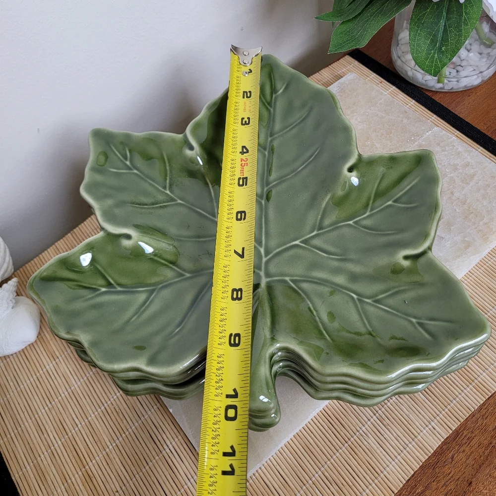 Pottery Barn Leaf Shaped Plates Brand New